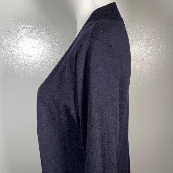 Premise Studio Black Shawl Neck Open Front Soft Knit Long Sleeve Cardigan S - Picture 6 of 13